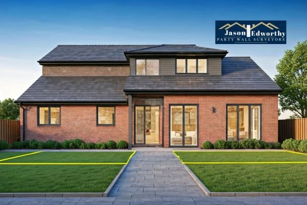 Home extension focusing on boundary line Tipton