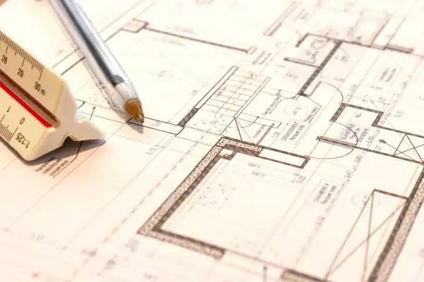 Image of architect Tipton drawings